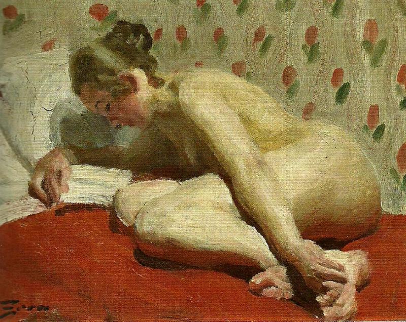 Anders Zorn nakna kvinnokroppen Spain oil painting art